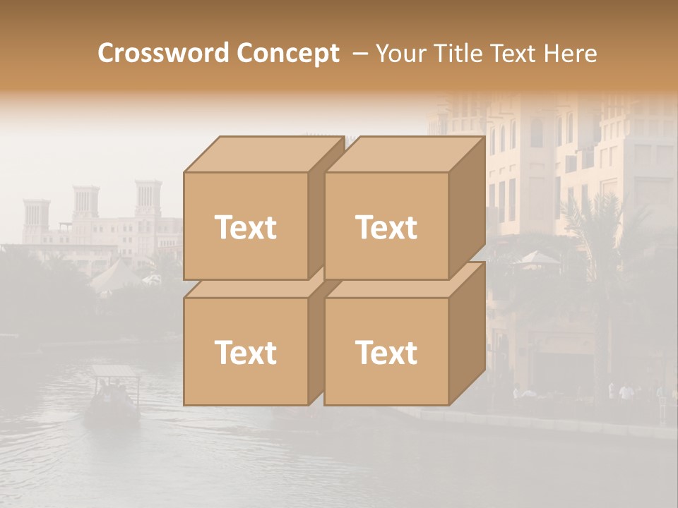 Arab Luxury Waterfront PowerPoint Template