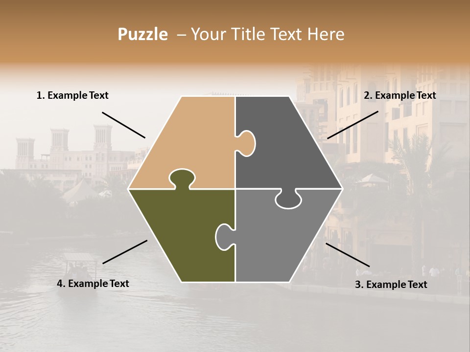 Arab Luxury Waterfront PowerPoint Template