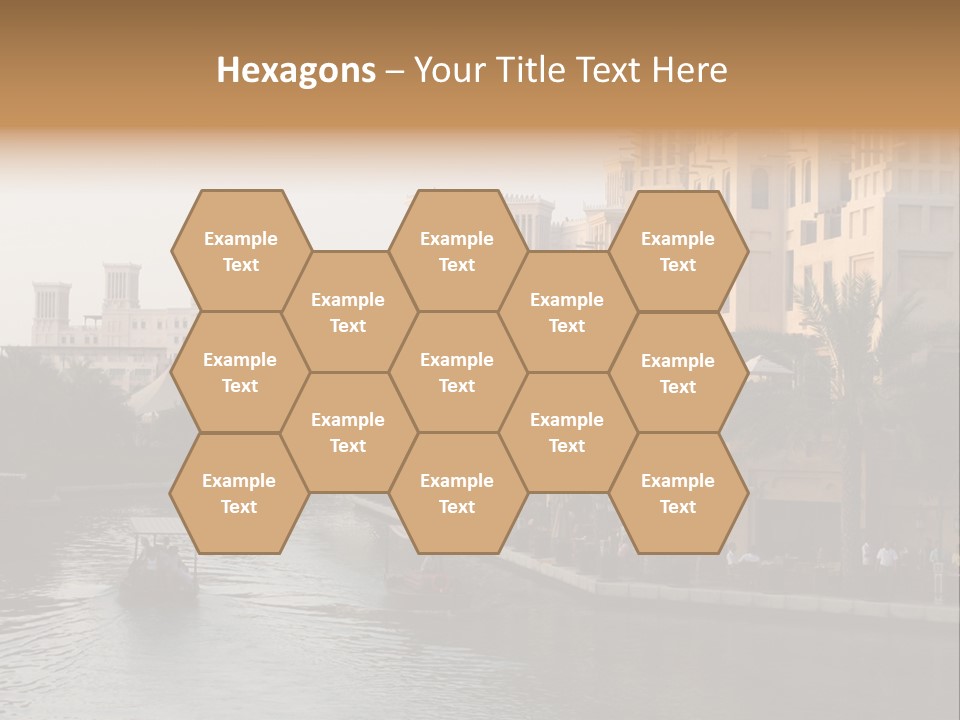 Arab Luxury Waterfront PowerPoint Template