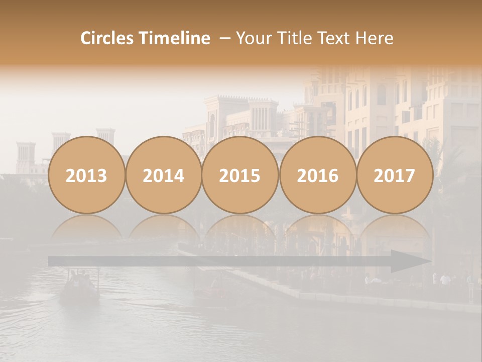 Arab Luxury Waterfront PowerPoint Template