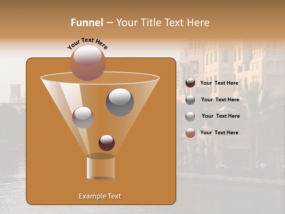 Arab Luxury Waterfront PowerPoint Template