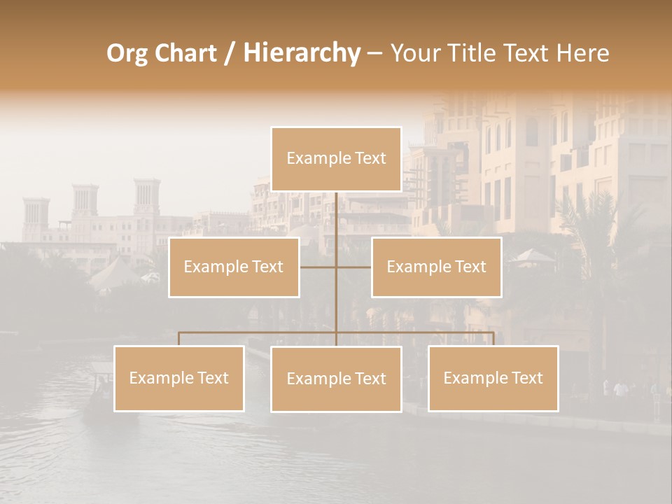 Arab Luxury Waterfront PowerPoint Template