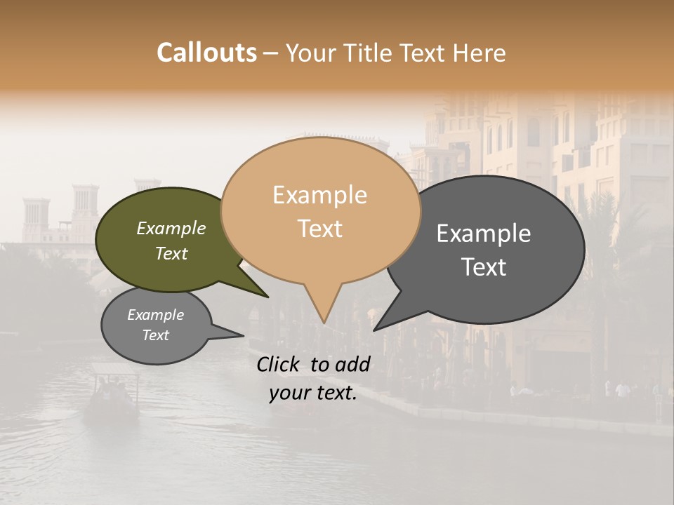 Arab Luxury Waterfront PowerPoint Template