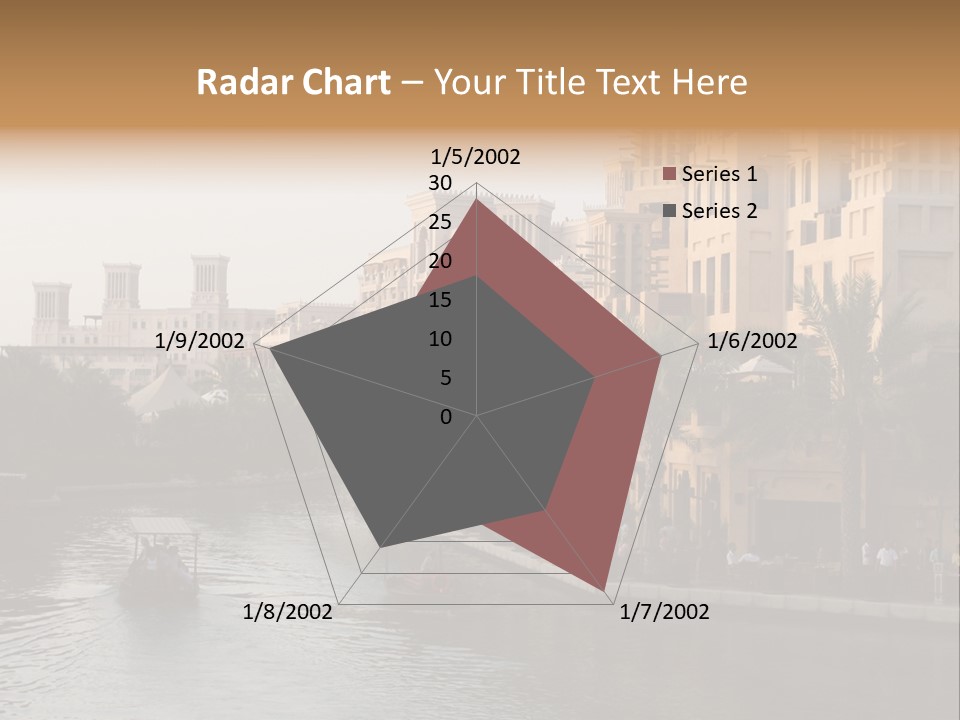 Arab Luxury Waterfront PowerPoint Template