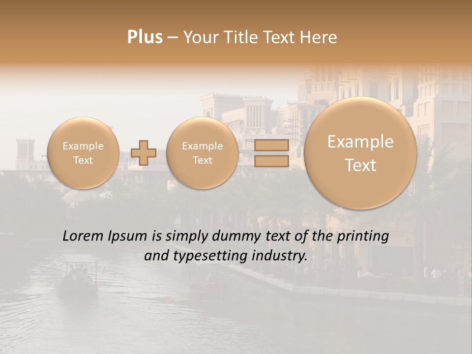 Arab Luxury Waterfront PowerPoint Template