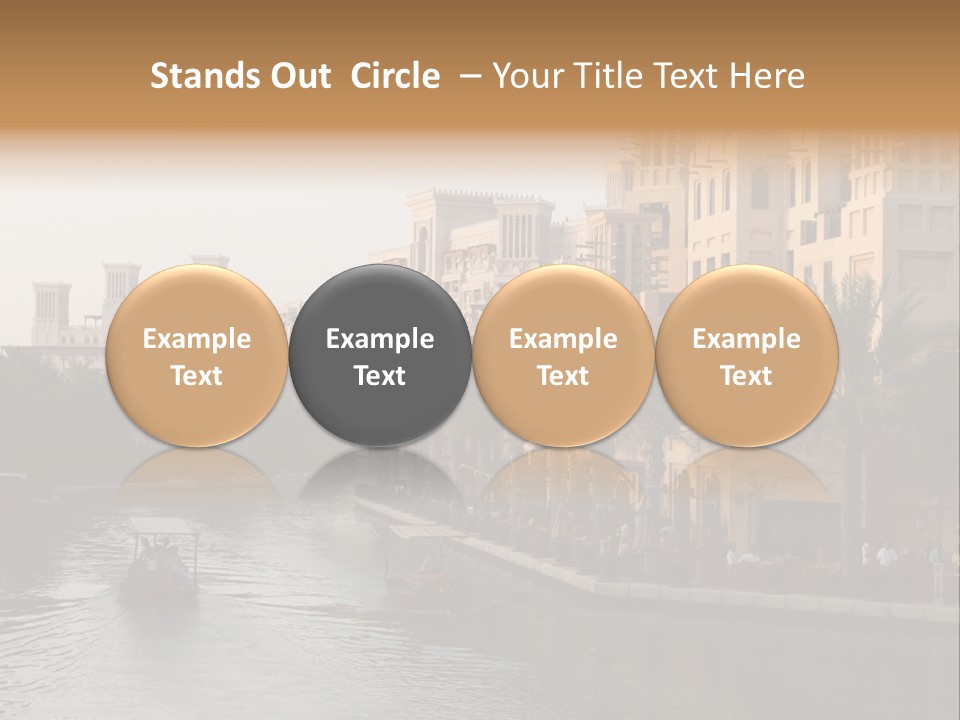 Arab Luxury Waterfront PowerPoint Template