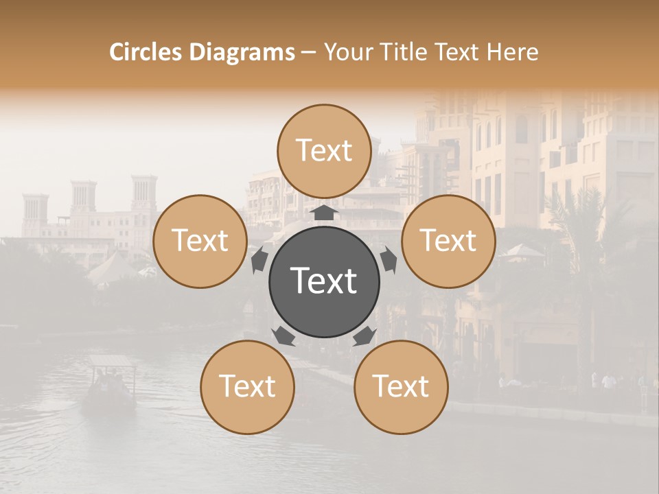 Arab Luxury Waterfront PowerPoint Template