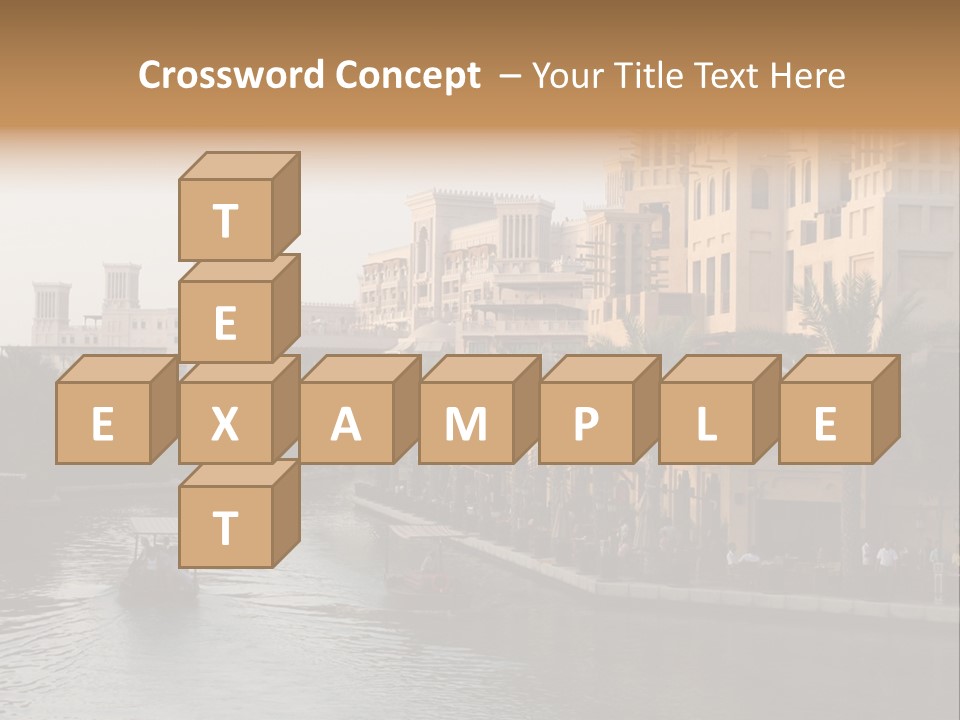 Arab Luxury Waterfront PowerPoint Template