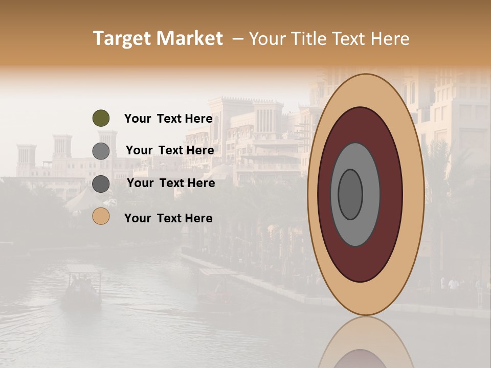 Arab Luxury Waterfront PowerPoint Template