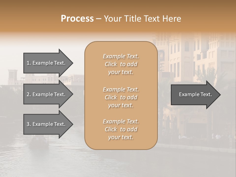 Arab Luxury Waterfront PowerPoint Template