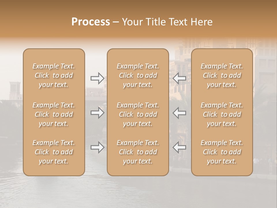 Arab Luxury Waterfront PowerPoint Template