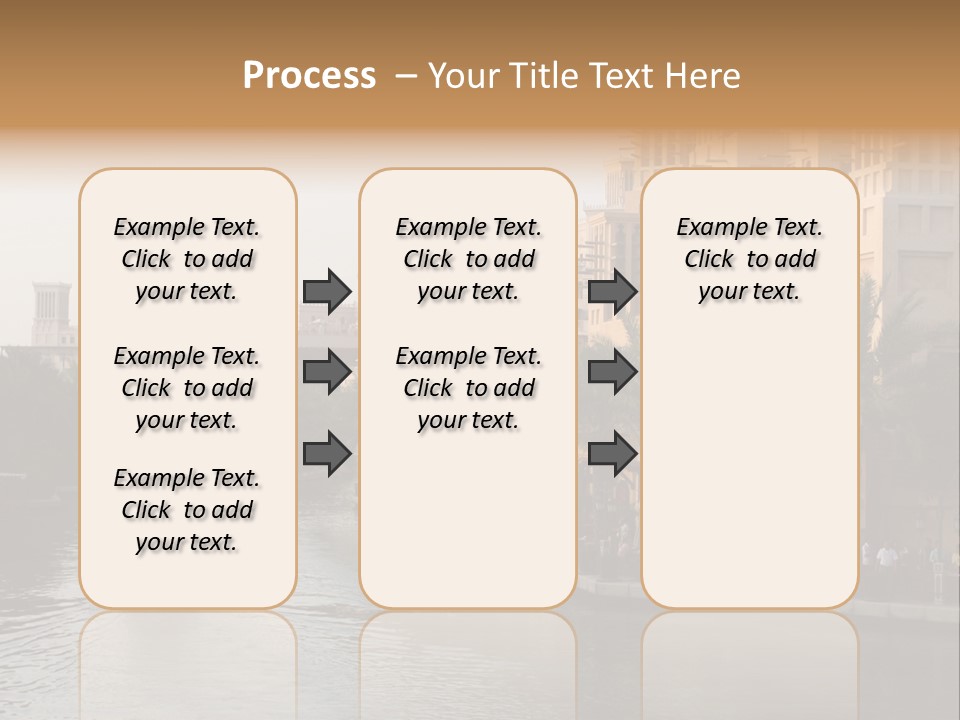 Arab Luxury Waterfront PowerPoint Template