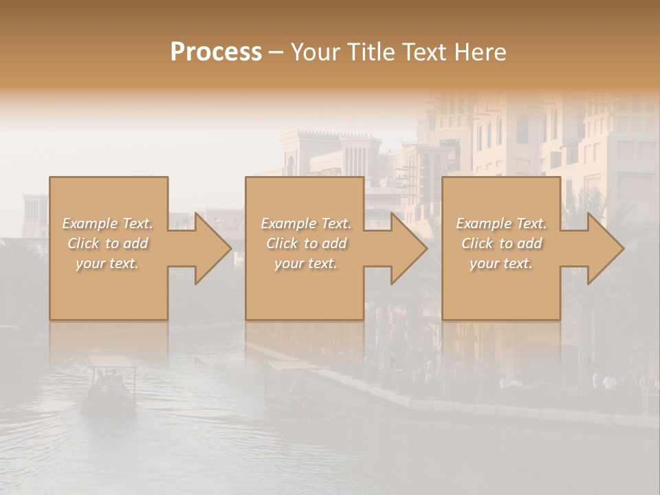 Arab Luxury Waterfront PowerPoint Template