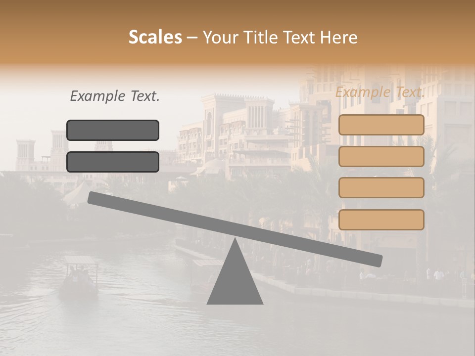 Arab Luxury Waterfront PowerPoint Template
