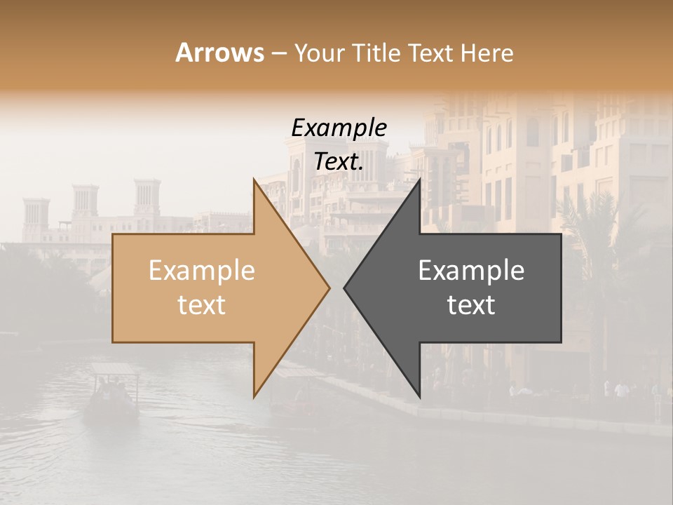 Arab Luxury Waterfront PowerPoint Template