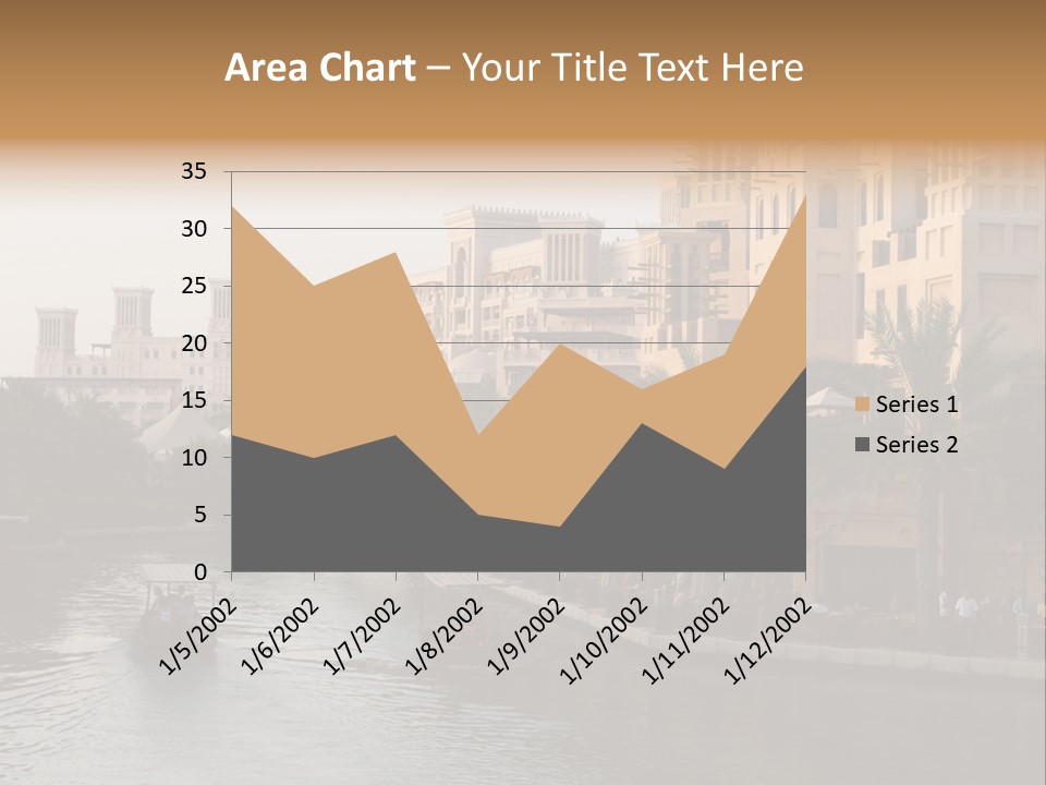 Arab Luxury Waterfront PowerPoint Template