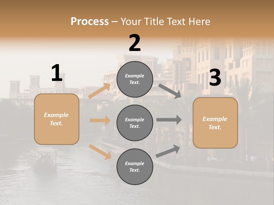 Arab Luxury Waterfront PowerPoint Template