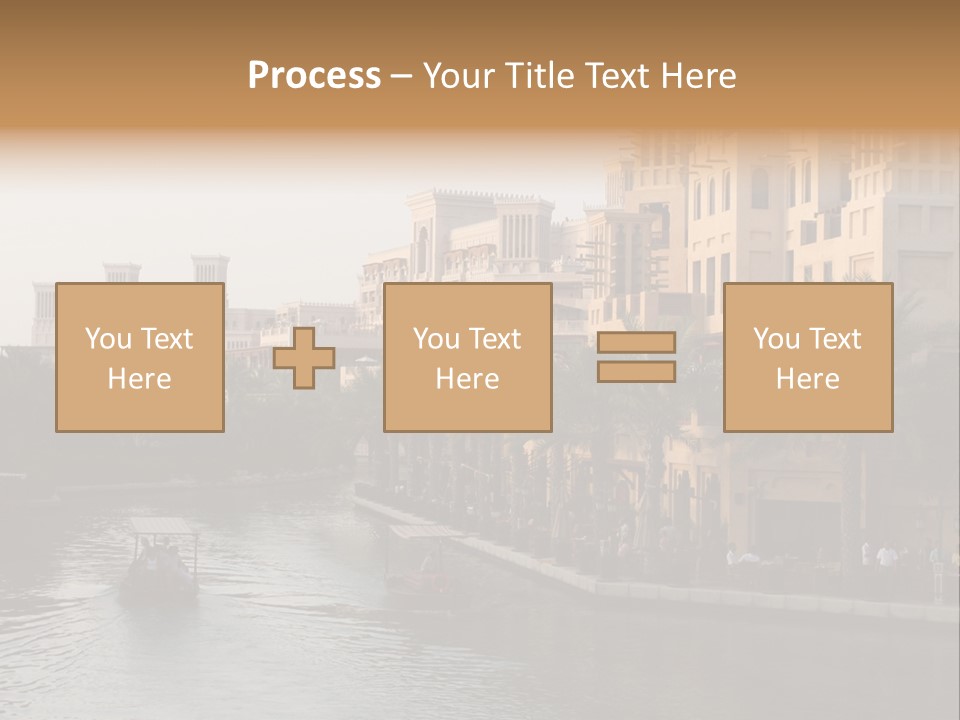 Arab Luxury Waterfront PowerPoint Template