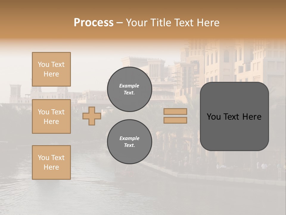 Arab Luxury Waterfront PowerPoint Template