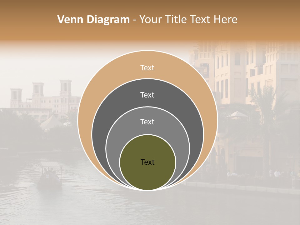 Arab Luxury Waterfront PowerPoint Template