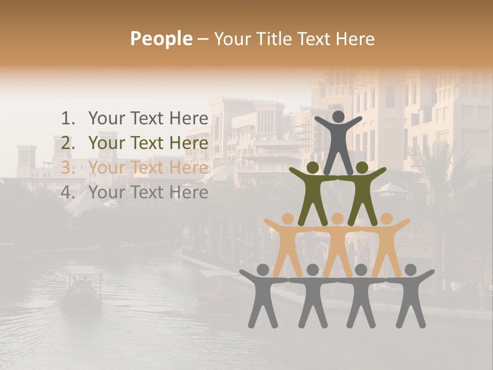 Arab Luxury Waterfront PowerPoint Template