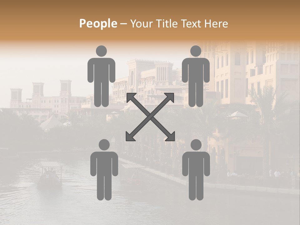 Arab Luxury Waterfront PowerPoint Template