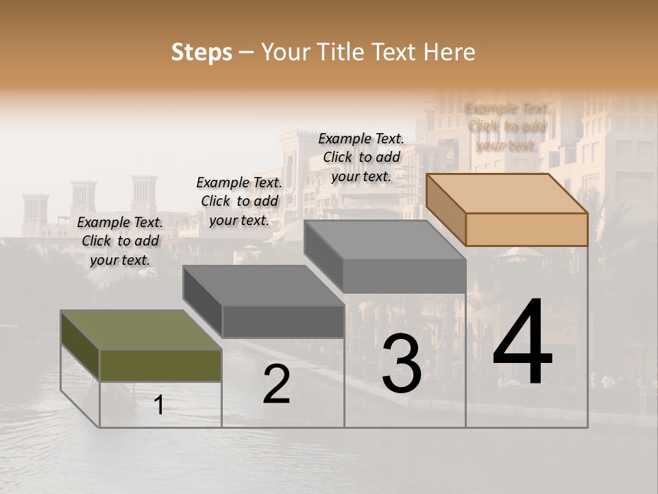 Arab Luxury Waterfront PowerPoint Template