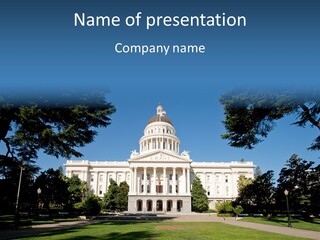 Poll Legislature Capitol PowerPoint Template