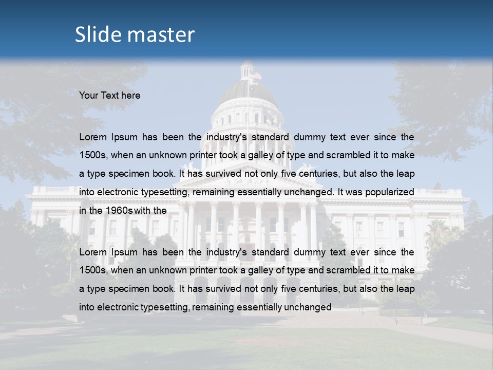 Poll Legislature Capitol PowerPoint Template
