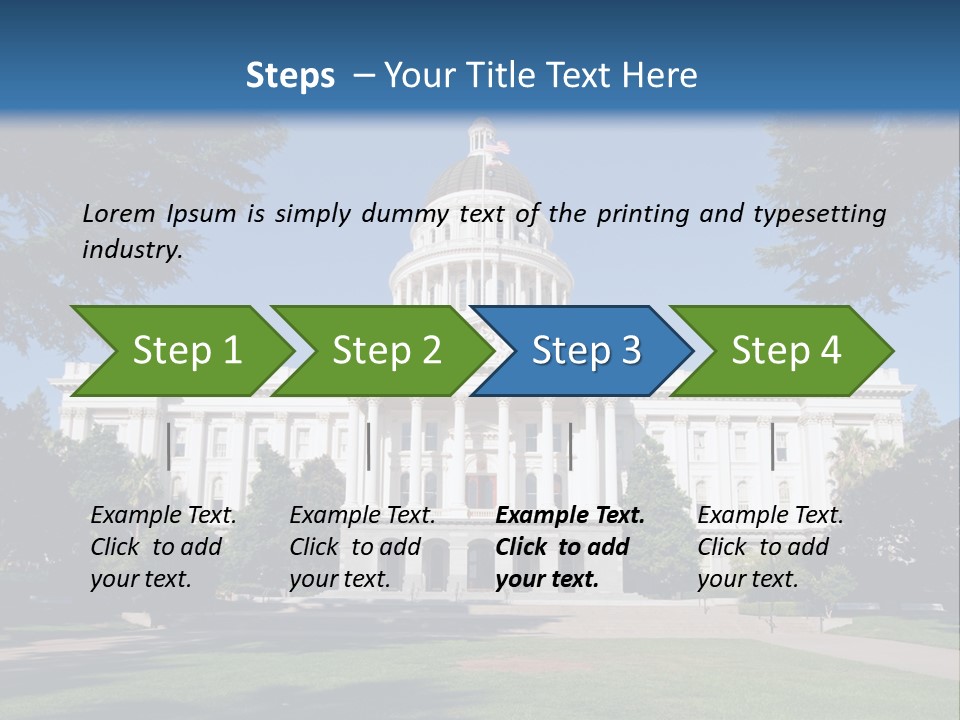 Poll Legislature Capitol PowerPoint Template