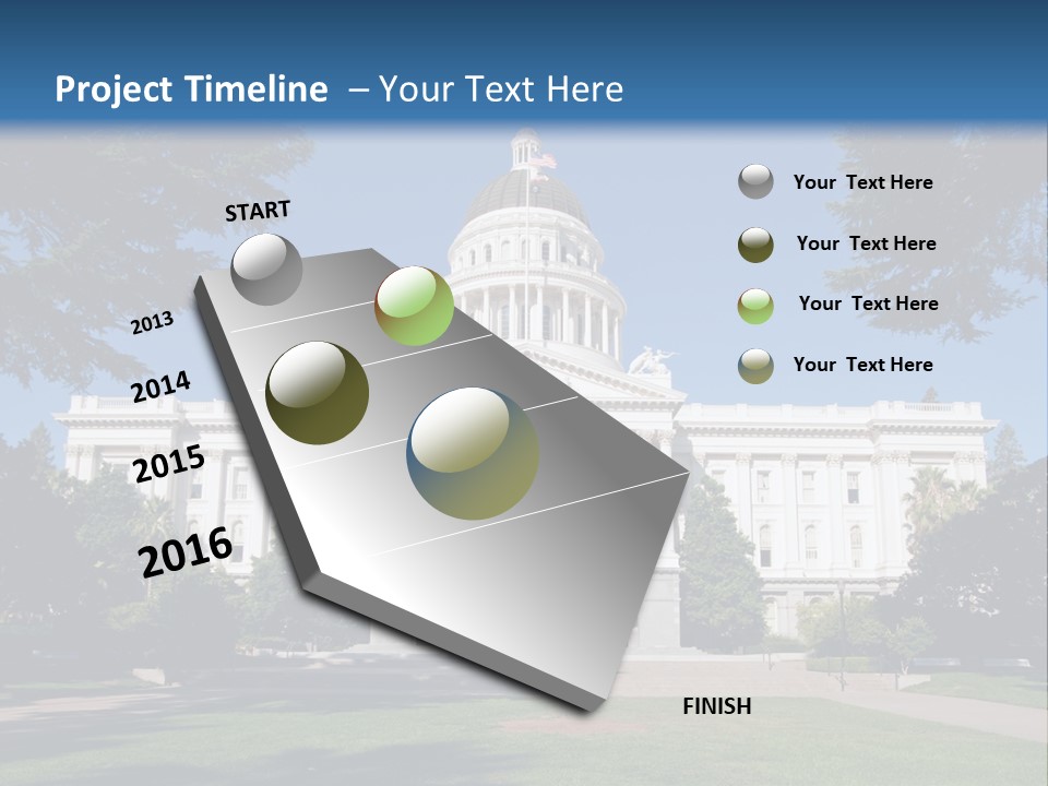 Poll Legislature Capitol PowerPoint Template