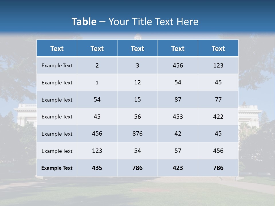 Poll Legislature Capitol PowerPoint Template