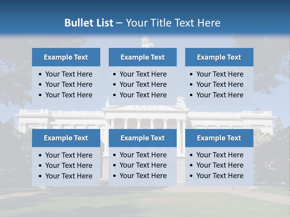 Poll Legislature Capitol PowerPoint Template