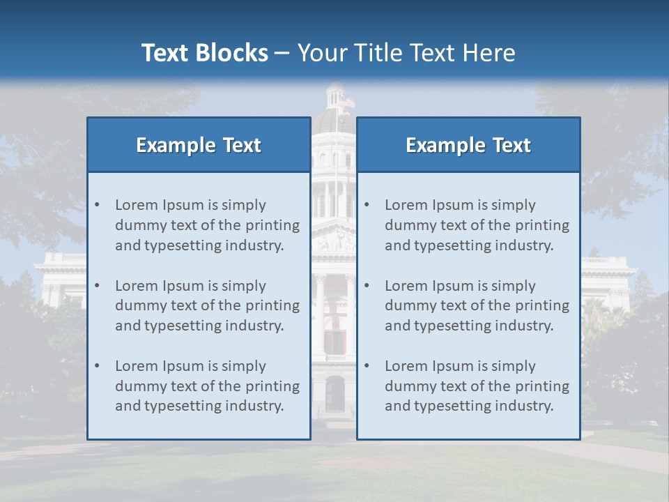 Poll Legislature Capitol PowerPoint Template