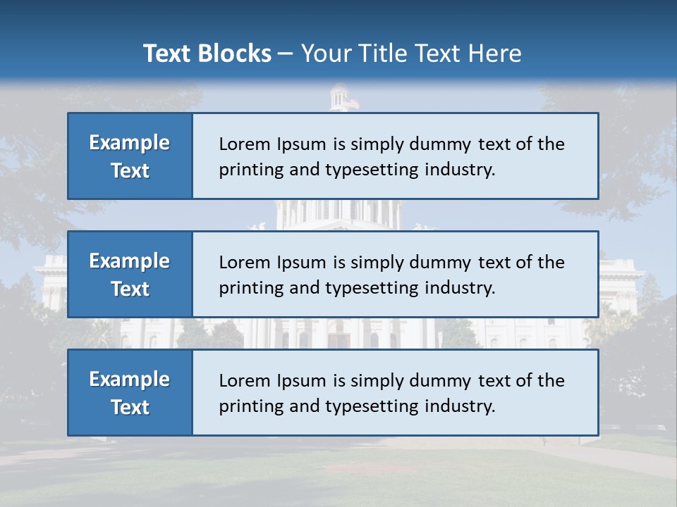 Poll Legislature Capitol PowerPoint Template