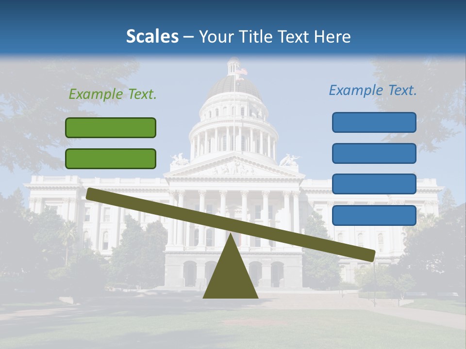 Poll Legislature Capitol PowerPoint Template