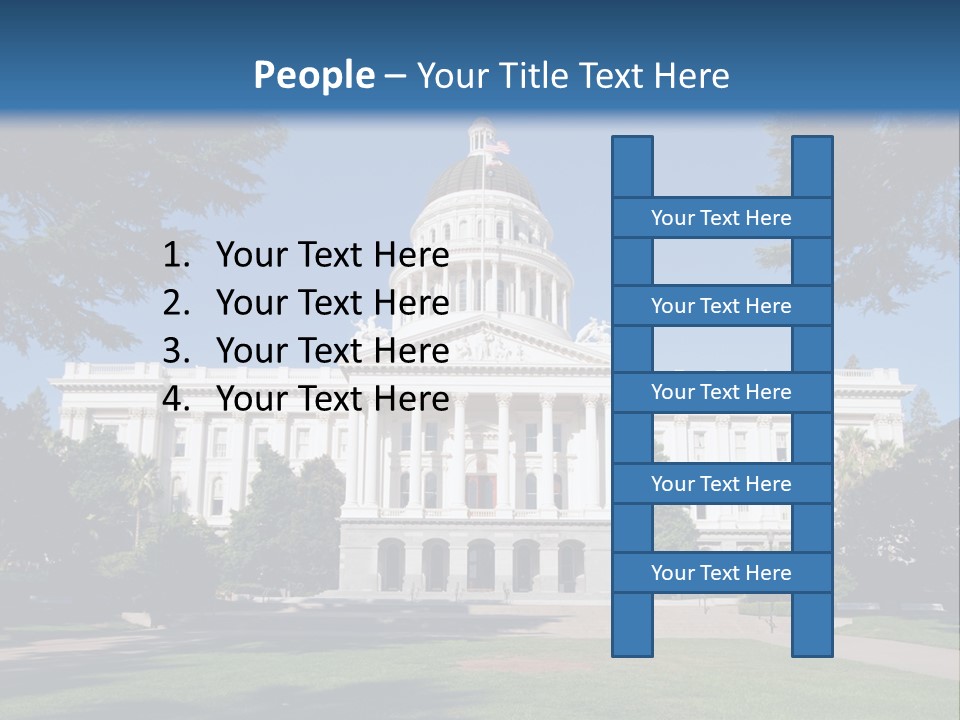 Poll Legislature Capitol PowerPoint Template