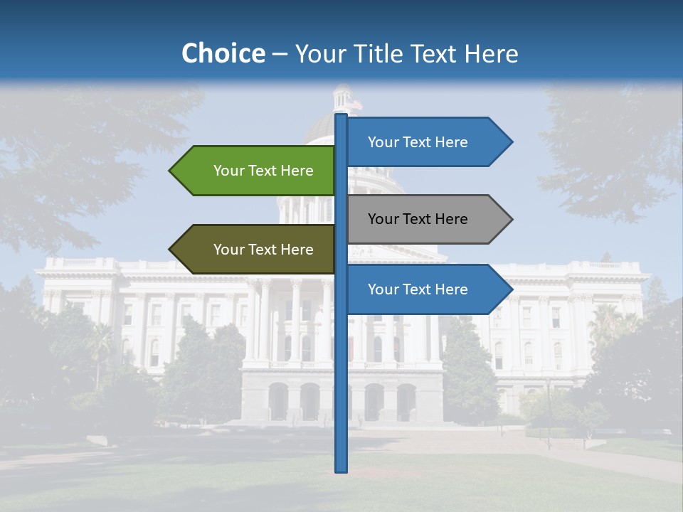 Poll Legislature Capitol PowerPoint Template
