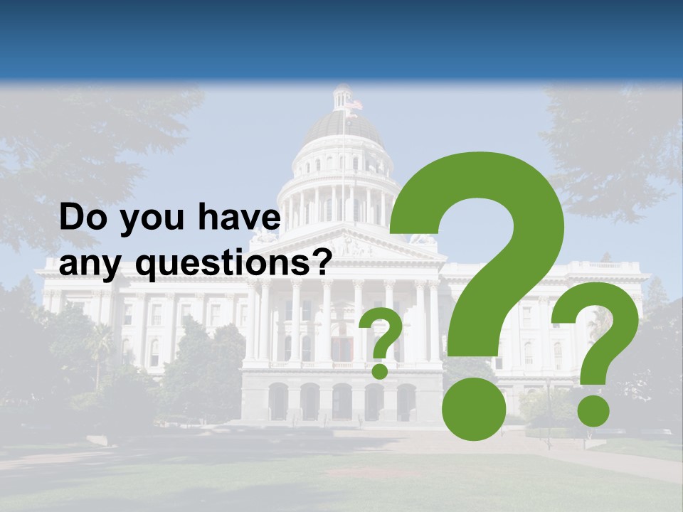 Poll Legislature Capitol PowerPoint Template
