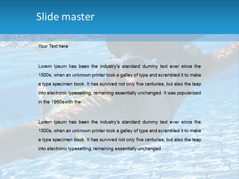 Recreation Blue Child PowerPoint Template