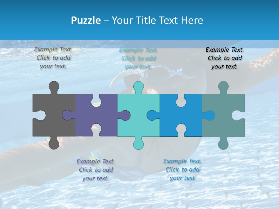 Recreation Blue Child PowerPoint Template