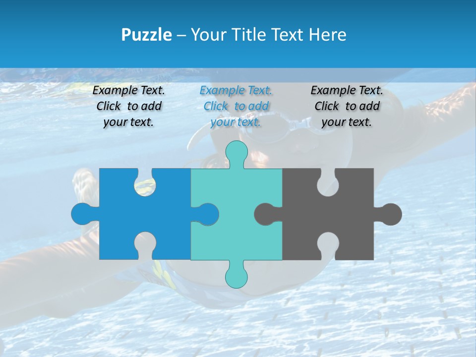 Recreation Blue Child PowerPoint Template