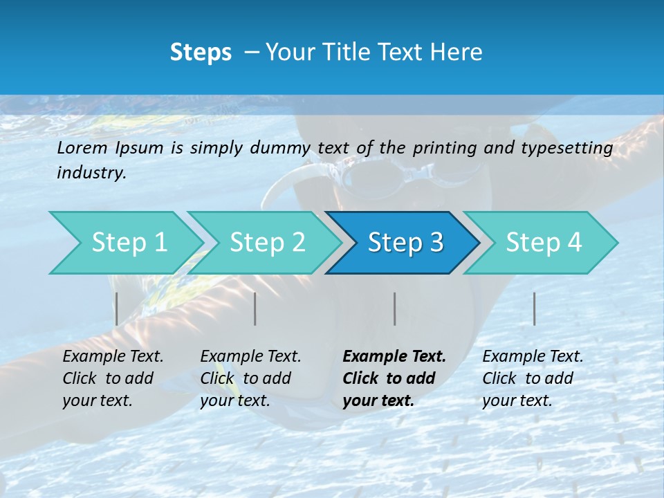 Recreation Blue Child PowerPoint Template