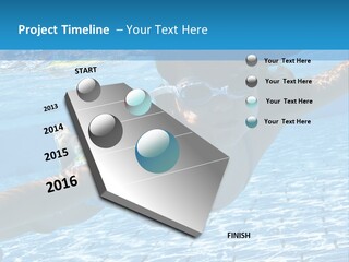 Recreation Blue Child PowerPoint Template