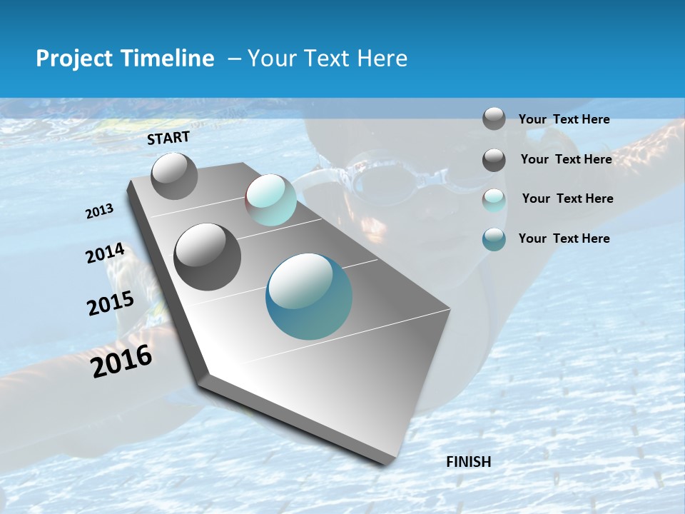 Recreation Blue Child PowerPoint Template
