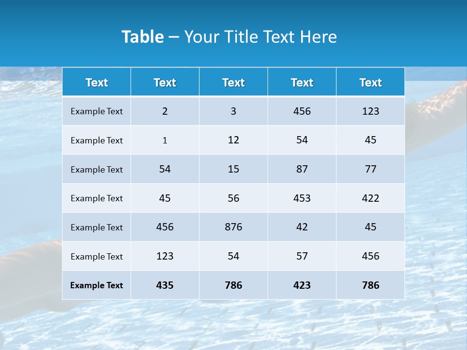 Recreation Blue Child PowerPoint Template