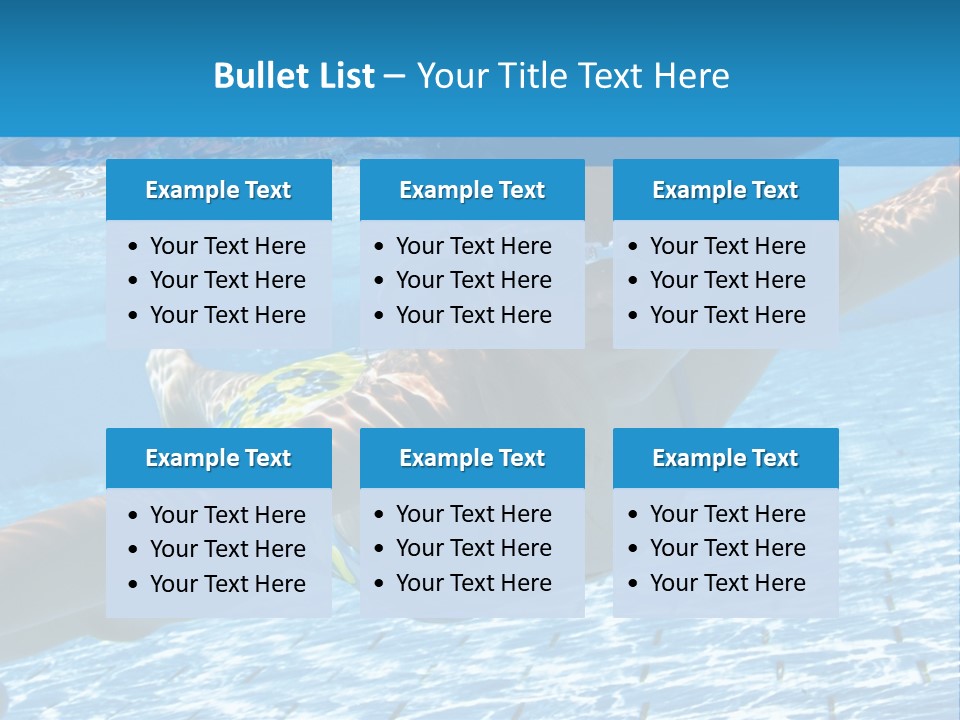 Recreation Blue Child PowerPoint Template
