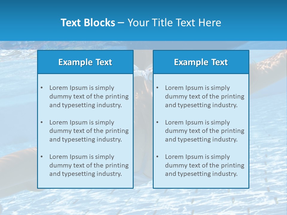 Recreation Blue Child PowerPoint Template