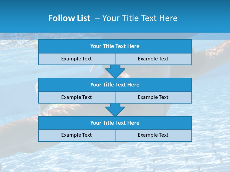 Recreation Blue Child PowerPoint Template