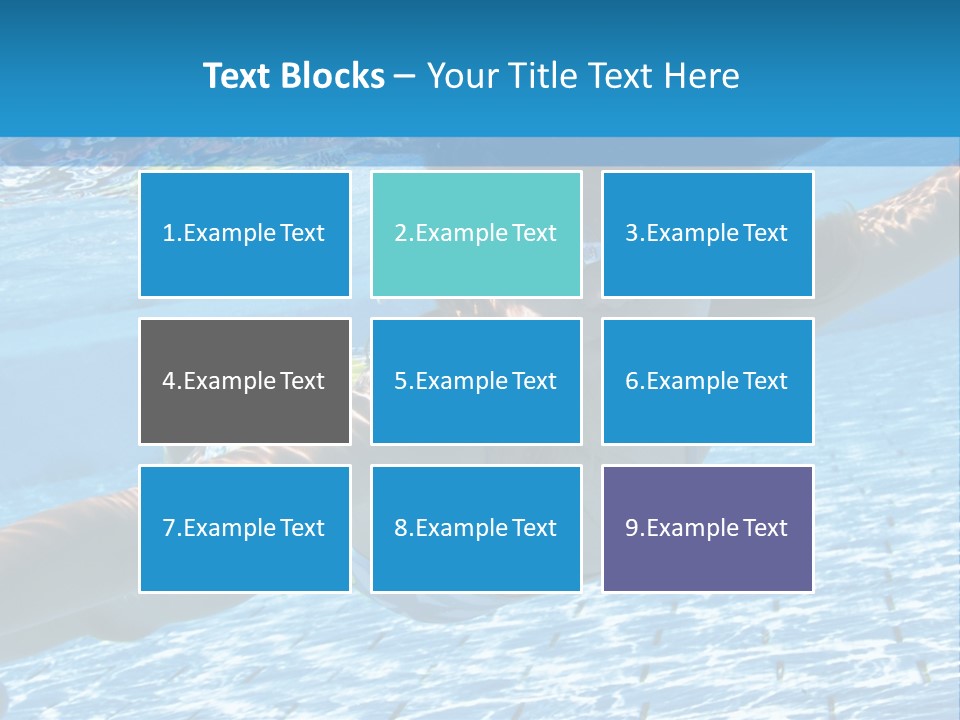 Recreation Blue Child PowerPoint Template